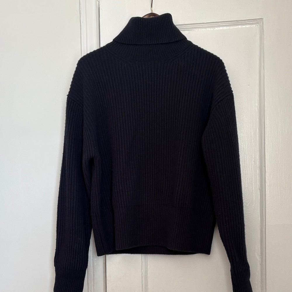 H&M Classic Navy Blue Cowl Neck Sweater